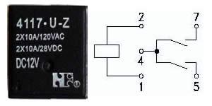 
RELE 12VDC/10A 4117-U-Z